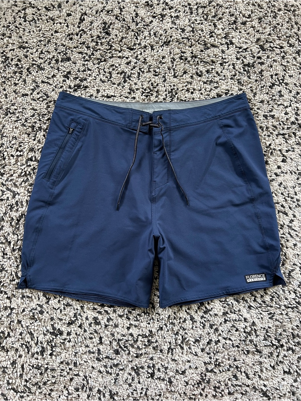 Florence Marine X Solid Boardshort Navy Blue Balboa Bay Men’s Size 34